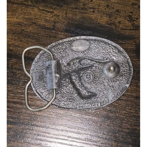 Soaring Eagle Blue Enamel Belt Buckle C+J‎ 1985 #1064 - Picture 6 of 6